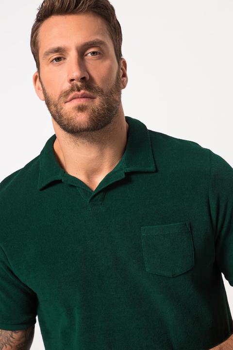 Image du produit JP1880 Polo en tissu éponge. Manches courtes et col cubain. (7XL)