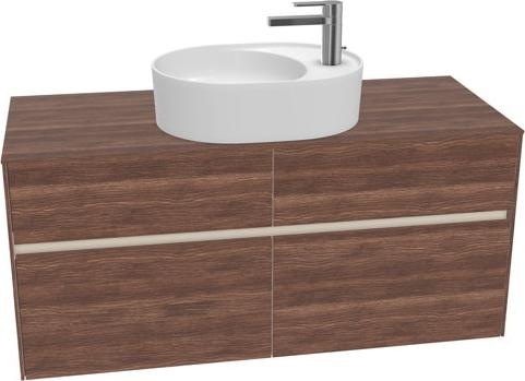 Actual product image Villeroy & Boch Collaro washbasin cabinet 1200x548x500 mm, 4 drawers, for washbasin in the midd (127 x 62 x 57 cm)