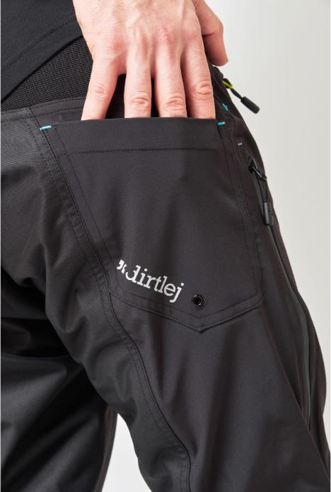 Actual product image dirtlej Trailscout Waterproof long trousers, black/lime, XXL (XXL)