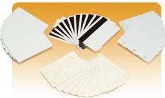 Productafbeelding Zebra PVC kaart in zebrakleur - geel 30 mil (500 kaarten)