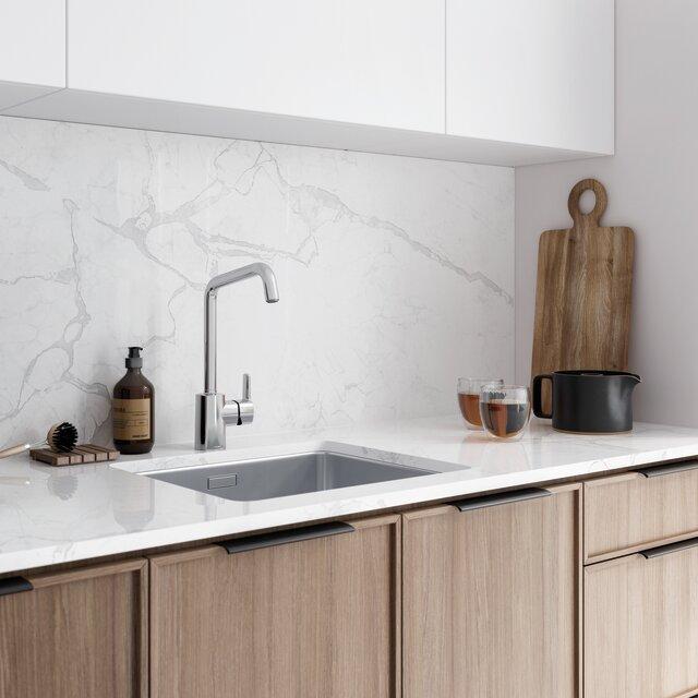 Actual product image Damixa Pine etgrebs køkkenarmatur med keramisk kartusche, vandsparefunktion, anti-skoldning og høj G