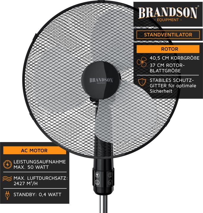 Produktbild Brandson Standventilator (45 dB)