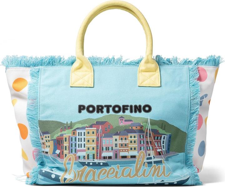 Produktbild Braccialini Damen Handtasche - Modell Thalassa - 100% Baumwolle - 40.0 X 31.5 X 21.5 Cm