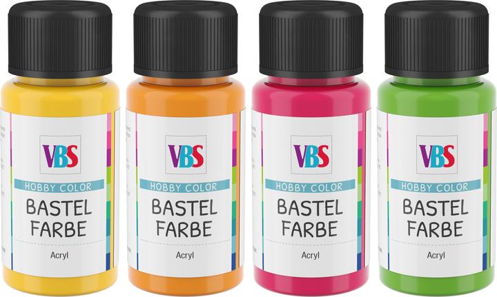 Actual product image VBS Bastelfarben-Set "Blooming Spring", 4 x 50 ml (50 ml)