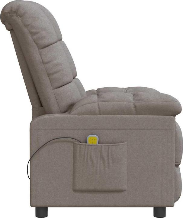 Actual product image VidaXL Massage chair taupe fabric