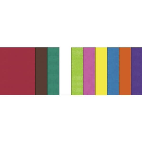 Ursus, Bastelpapier, Transparentpapier 42g/qm 35x50cm VE=50 Blatt 10 Farben sortiert (42 g/m², 50 x)