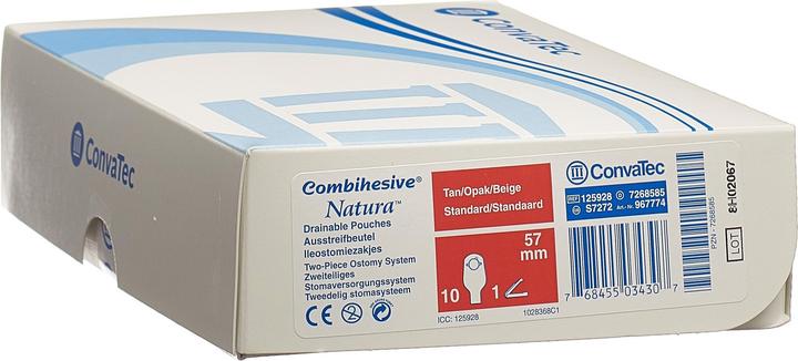 Produktbild ConvaTec Ileo Beutel std opak 57mm (10 Stk.)