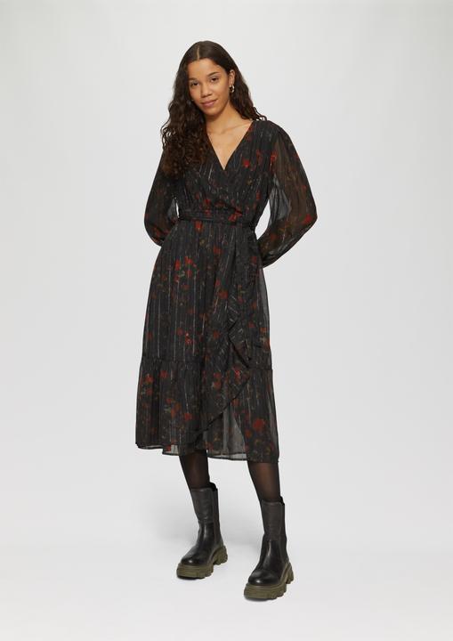 Actual product image S.Oliver Kleid Chiffon-Kleid in Wickel-Optik mit Elastikbund (34)