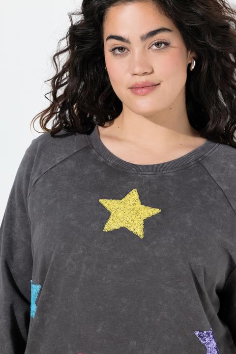 Produktbild Angel of Style Sweatshirt, oversized, Paillettensterne (44)