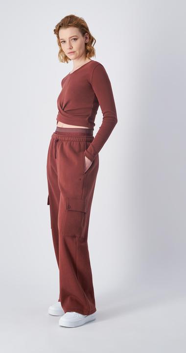 Actual product image Chappi Spodnie damskie Champion Cargo brązowe 117603 MS524 M (M)