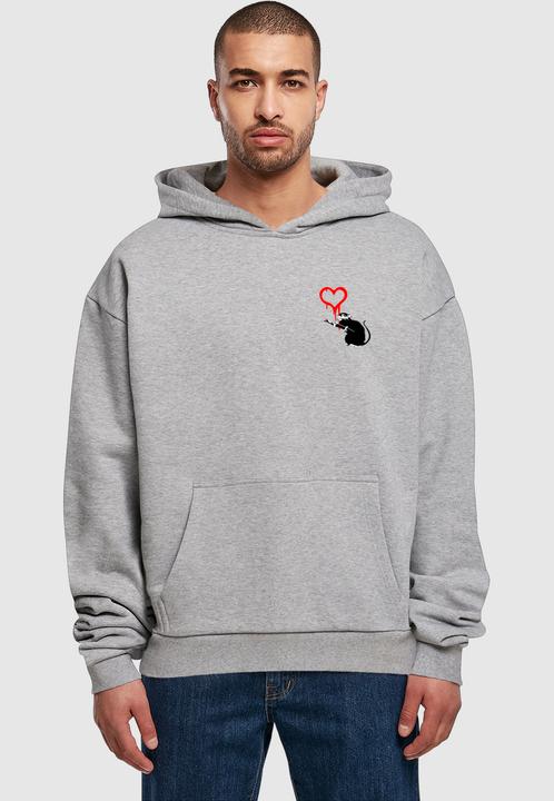 Produktbild Merchcode Banksy - Love Rat Ultra Heavy Hoody - 192751 (M)