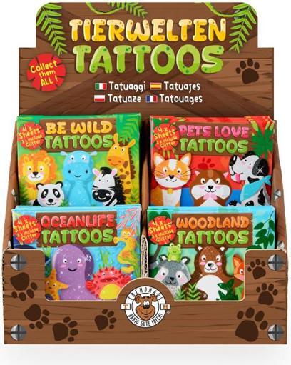 Produktbild Trendhaus Aufkleber Kindertattoo Tierwelt