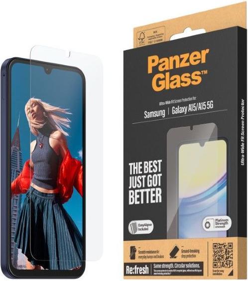 Produktbild PanzerGlass Ultra-Wide Fit (1 Stück, Samsung Galaxy A15 5G)