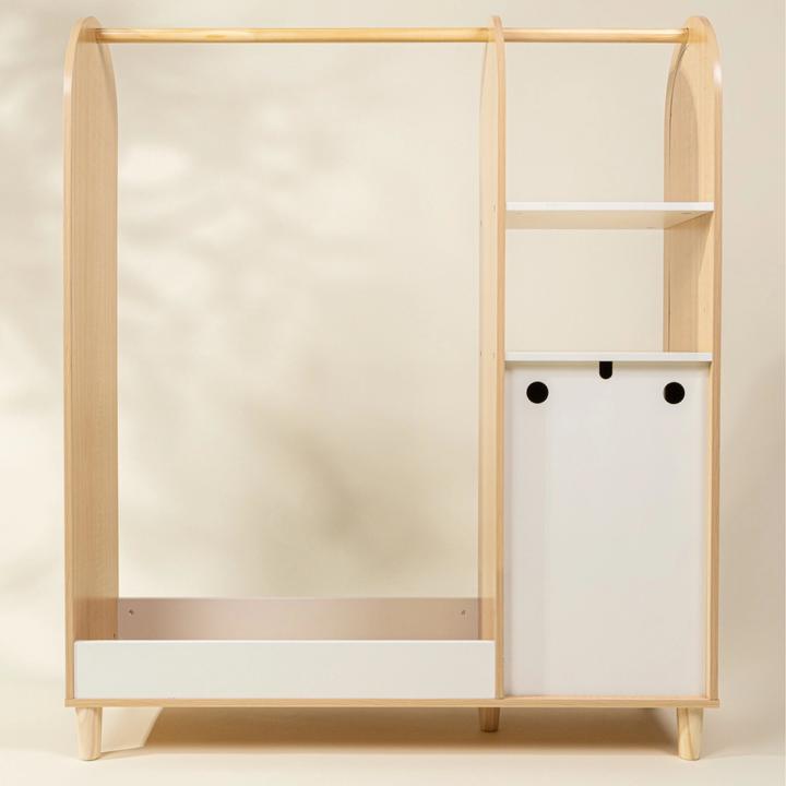 Produktbild Coco Village Kinderkleiderschrank aus Holz mit Spiegel – Verkleidungsschrank für Rollenspiele (30 cm)