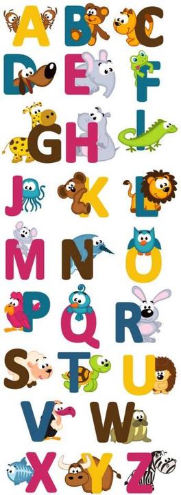 Immagine prodotto Trenddeko Alfabeto dei bambini (inglese) (55 x 153 cm)