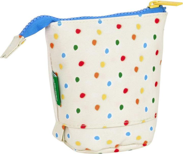 Benetton Federmäppchen mit Zubehör Topitos Weiss (8 x 19 x 6 cm) (32 Stücke)