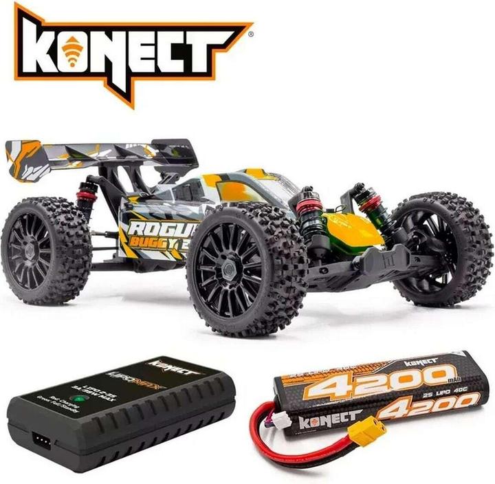 Produktbild Hobbytech Buggy Rogue 2.0 Orange RTR 1:8 (RTR Ready-to-Run)