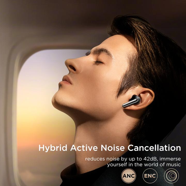 Actual product image Joyroom JR-FN1 Funpods Series Wireless Headphones (black) (ANC, 7 h, Wireless)