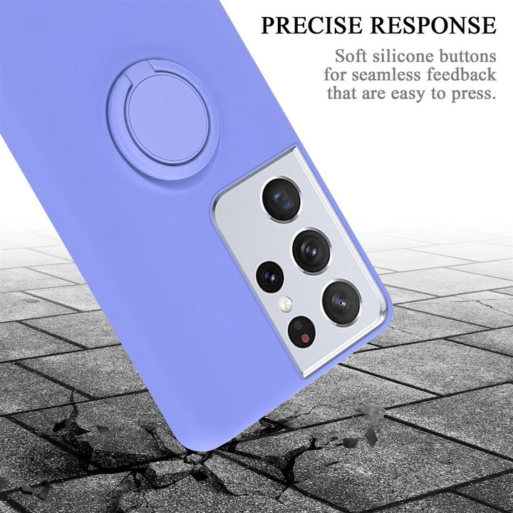 Actual product image Cadorabo TPU Liquid Ring Silicone Case Cover (Samsung Galaxy S21 Ultra)