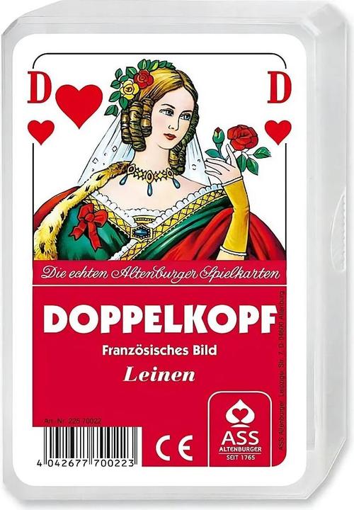 Actual product image ASS Altenburg 22570022 - Doppelkopf with linen finish - French deck (German, 4 - 5 Players)