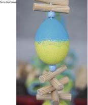 Actual product image False Plastic eggs, 10cm ø, 4 pieces (4x)