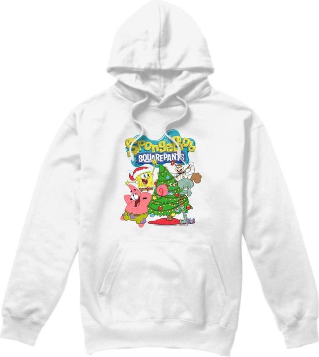 Immagine prodotto Spongebob Squarepants Felpa con Cappuccio Albero di Natale Uomo (XXL)