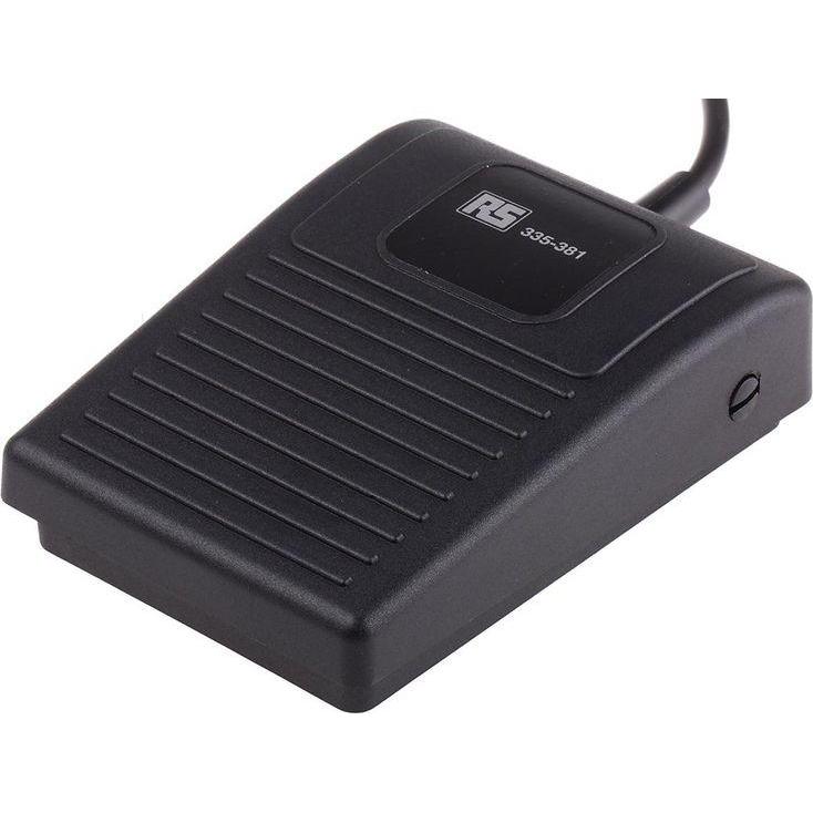 RS PRO interruttore a pedale uso leggero 2mt ca, Pulsante + Interruttore, Nero