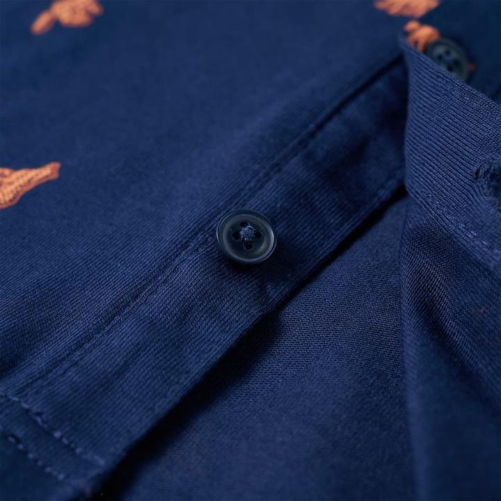 Immagine prodotto vidaXL Camicia da bambino blu navy 116,Materiale: 100 % cotone,Colore (116)