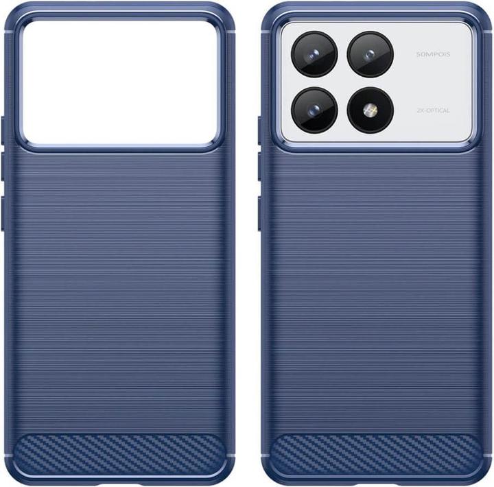 Actual product image Cover-Discount Xiaomi Poco F6 Pro - Metal Carbon Look Cover (Xiaomi Poco F6 Pro)