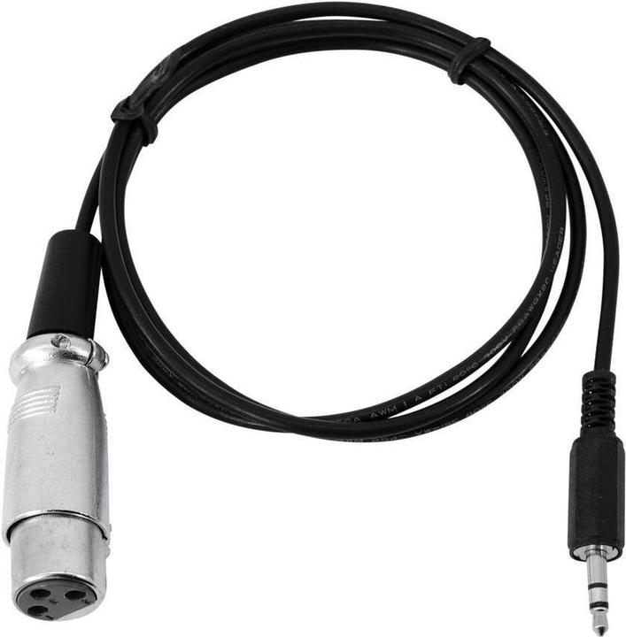 Eurolite XLR – 3.5 mm Klinke (1 m, Câble AUX, Câbles XLR)