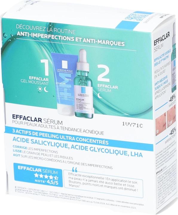 La Roche Posay Effaclar Ultra Concentrated Serum 30 ml + Effaclar Purifying Foaming Gel 50 ml (30 ml)