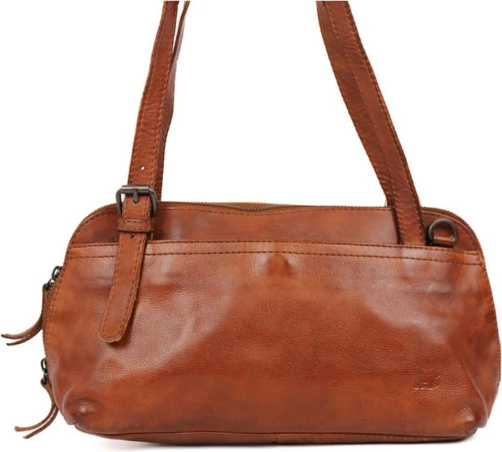 Bear Design Medium Schoudertas Dames - Leer - Daphne - Cognac
