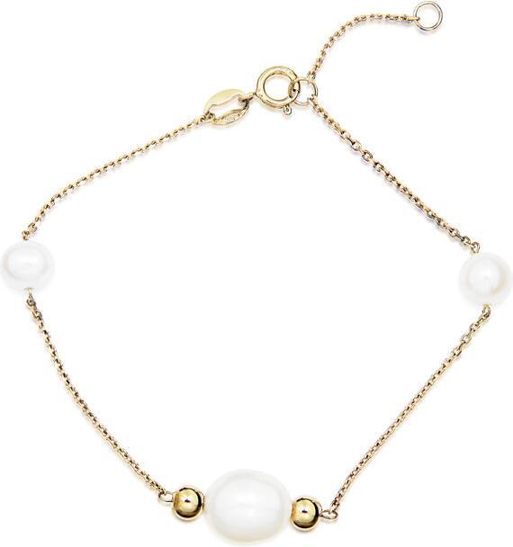 JVD - Charming gold plated bracelet with pearls SVLB0747SH8GP18