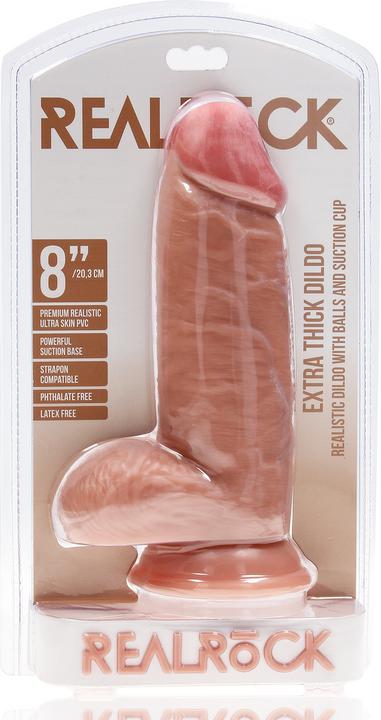 Image du produit RealRock Extra Thick Straight with Balls 8 / 20,3 cm - Flesh