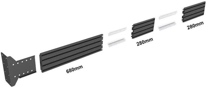 Image du produit Multibrackets Support mural MBFW1U Noir (Mur, 30 kg, 42" - 65")