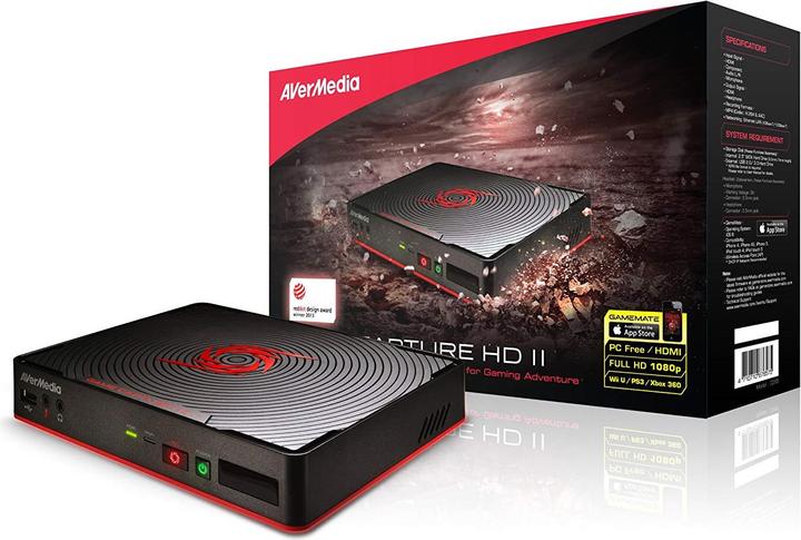 Actual product image AVerMedia Game Capture HD II C285 (Xbox 360, Xbox Series S, PS4, PS3, Wii U, Xbox One S, Xbox One X, Xbox Series X)