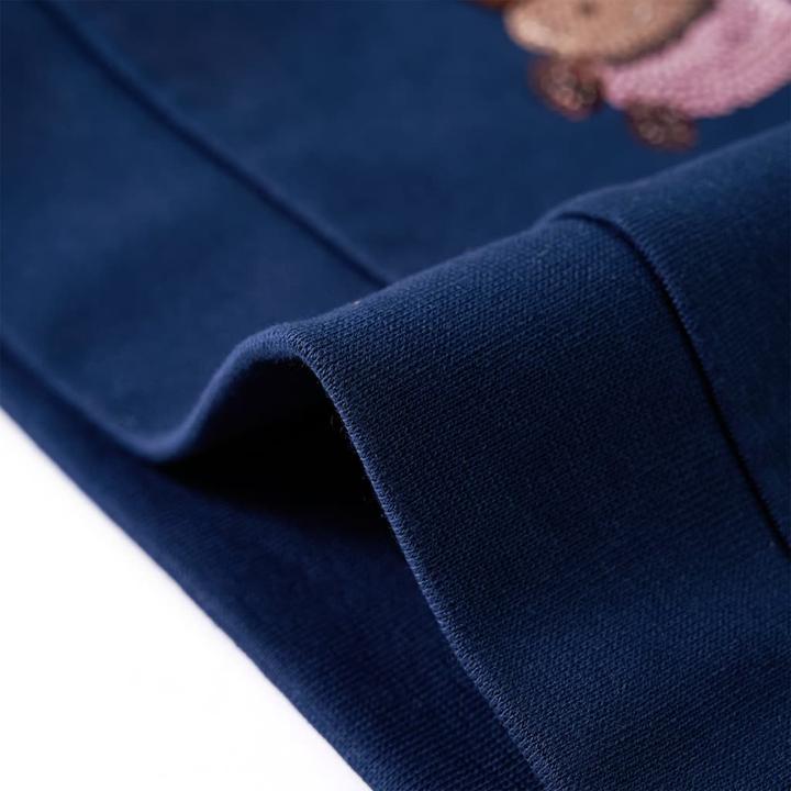 Image du produit VidaXL Sweatshirt enfant bleu marine 128,Matière : 95% coton. 5 (128)