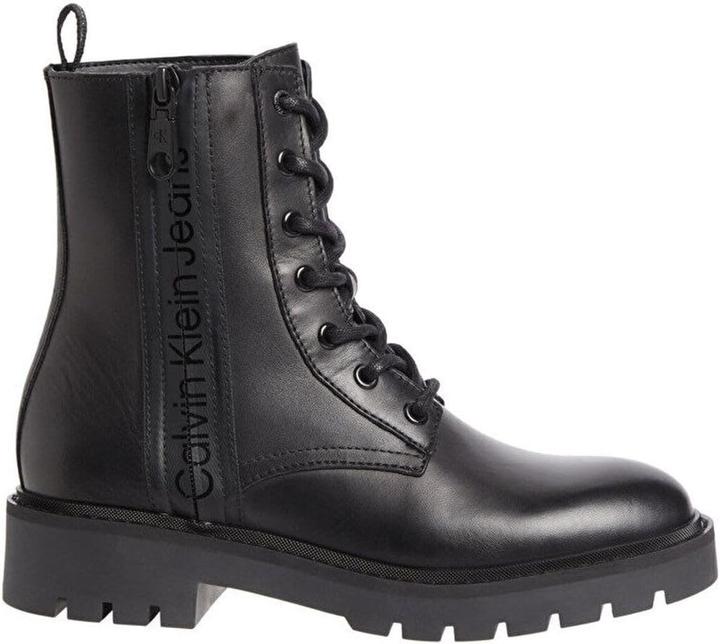 Actual product image Calvin Klein Combat Boot Mid Zip Leather (42)