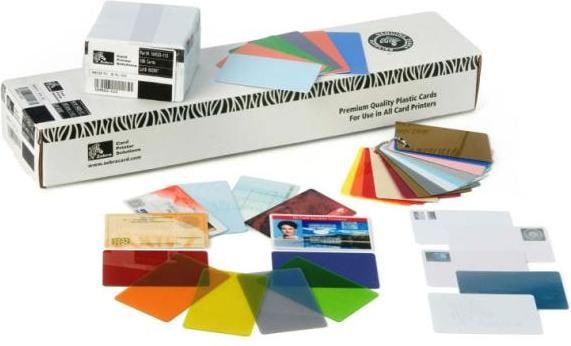 Produktbild Zebra Premier PVC-Karte mit 3-Up Abroll-Schlüsseletiketten