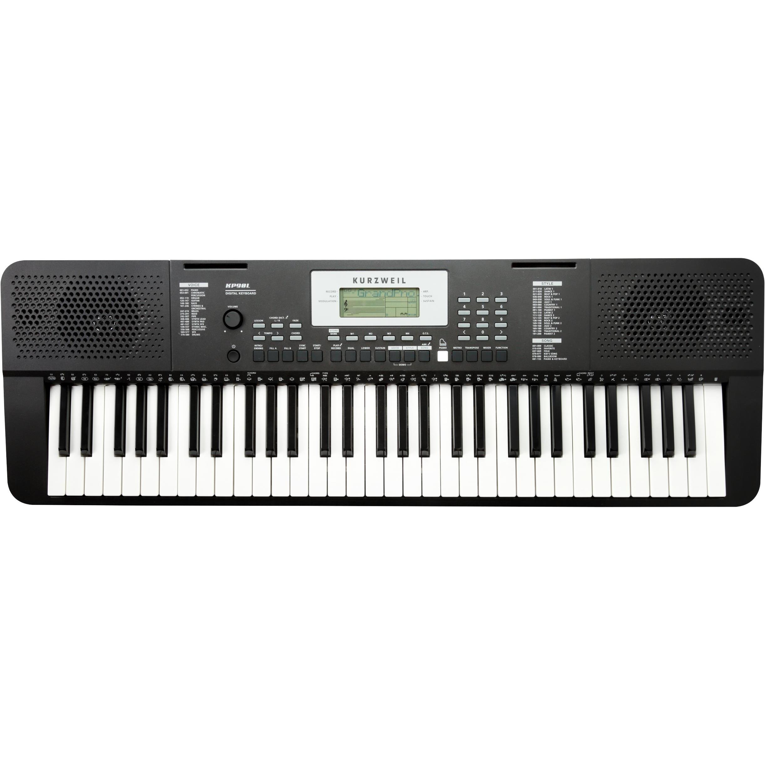 Kurzweil KP90L (61 Chiavi), Tastiera elettronica, Nero