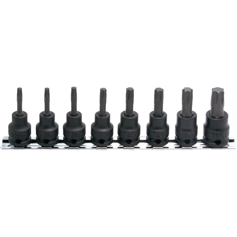 Koken, Steckschlüssel + Stecknuss, Steckschlüsselsatz TORX Impact RS13025/8-L50