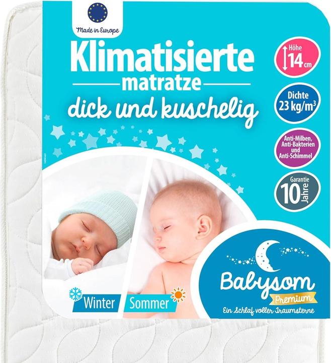 Actual product image Babysom Breathable Baby Mattress (120 x 60 cm)