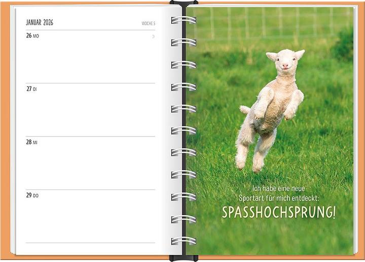 Image du produit Terminplaner 2026 Happymacher (10 x 15,5 cm, 1 semaine / 2 pages)