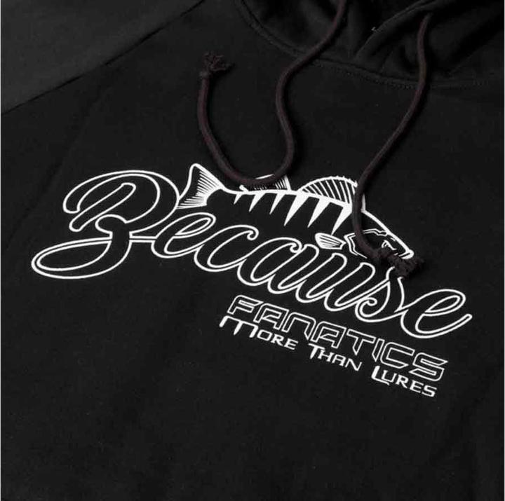 Immagine prodotto Stucki Fishing Hoodie Because Fanatics, Schwarz (L)