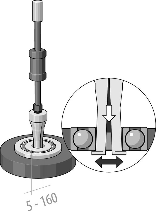 Actual product image Gedore 1.35/3 Slide hammer 620 mm, 3 kg, for 1.30/6 - 1.30/10 (4200 g)