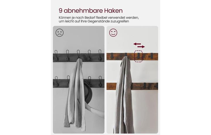 Actual product image Vasagle Wall coat rack