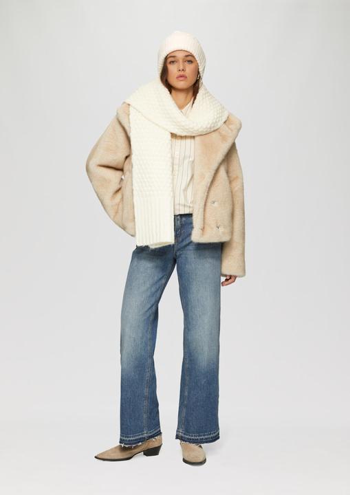 Produktbild S.Oliver Mütze Bommelmütze mit Musterstruktur