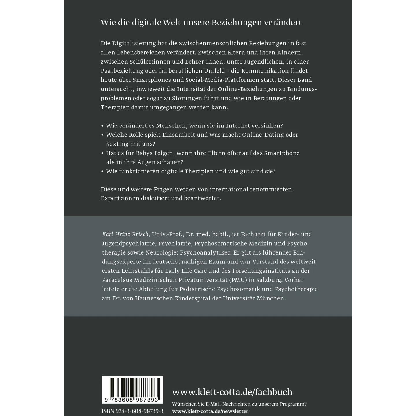 Thumbnail - Gestörte Bindungen in digitalen Zeiten, Fachbücher von Karl Heinz Brisch, Raphaela Schneider, Cassandra Alexopoulos, Pau...