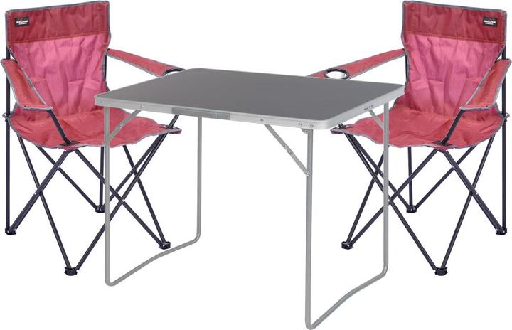 Actual product image Mojawo 3-seater camping furniture outdoor camping fishing chair aluminium folding table