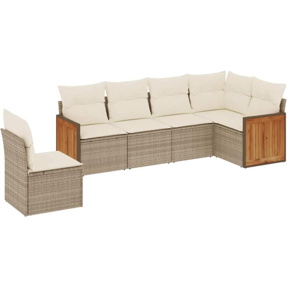 VidaXL, Gartenlounge, 10-tlg. Garten-Lounge-Set mit Kissen